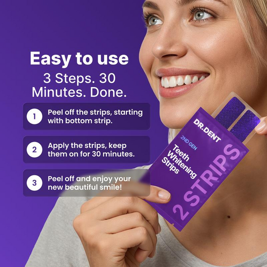 Teeth Whitening Strips - Peroxide-Free
