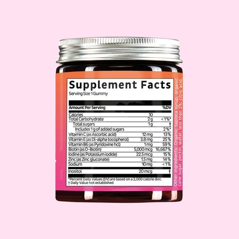 Biotin Gummies for Hair Growth, Skin & Nails