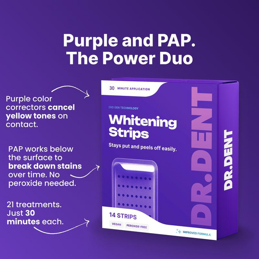Teeth Whitening Strips - Peroxide-Free